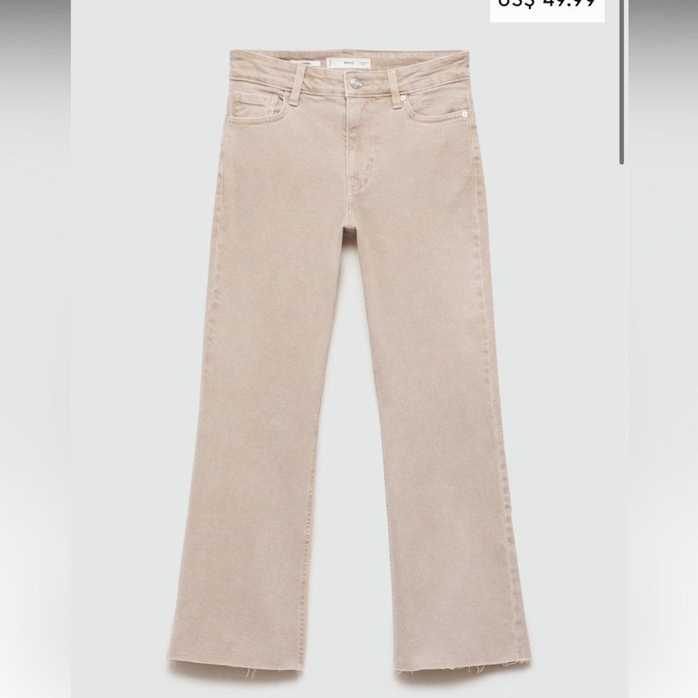 Mango Sienna flared cropped jeans